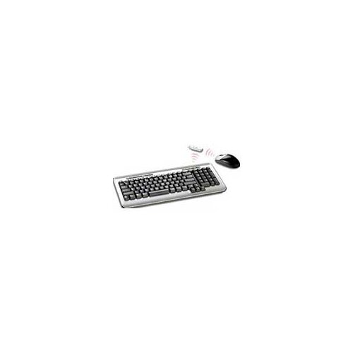 Клавиатура+мышь беспроводные BTC 5545URF Silver-Black, Cordless Optical, USB