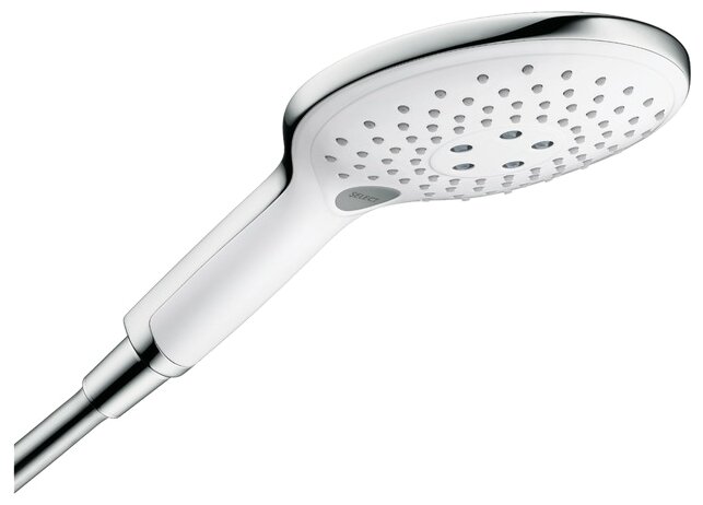 Лейка для душа hansgrohe Raindance Select S 150 Air 3jet 28587400 хром/белый хром круглая 150 мм