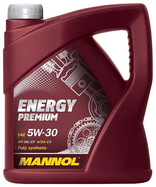 Синтетическое моторное масло Mannol Energy Premium 5W-30, 4 л