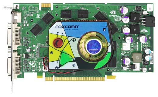 Видеокарта Foxconn GeForce 7950 GT 550Mhz PCI-E 256Mb 1400Mhz 256 bit 2xDVI TV HDCP YPrPb