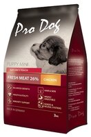 Корм для собак Pro Dog Для щенков мелких пород с курицей сухой (3 кг)