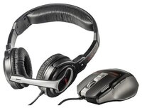 Компьютерная гарнитура Trust GXT 249 Gaming Headset & Mouse черный