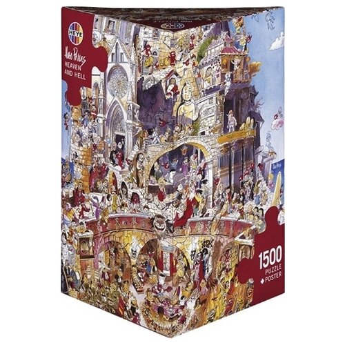 Пазл Heye Puzzle + Poster Рай и ад, Prades (29118), 1500 дет. пазл для взрослых heye 1000 деталей мобильные зомби triangular