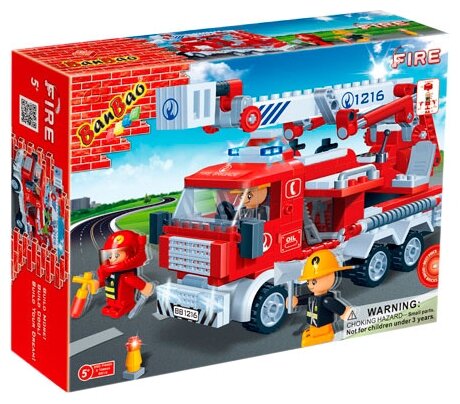 Конструктор BanBao Пожарные 8313 Fire Truck, 290 дет.