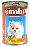 Корм для кошек Simba Паштет для кошек Курица с индейкой (0.4 кг) 3 шт.