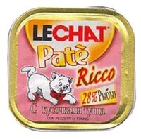 Корм для кошек LeChat Pate Ricco с кусочками Тунца (0.1 кг) 32 шт. 0.1 кг 32