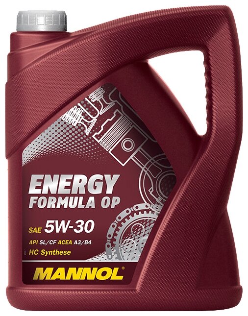Полусинтетическое моторное масло Mannol Energy Formula OP 5W-30, 5 л