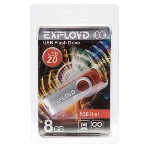 фото Флешка EXPLOYD 530 8GB red