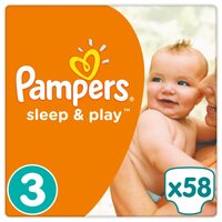 Pampers подгузники Sleep&Play 3 (5-9 кг) 58 шт.