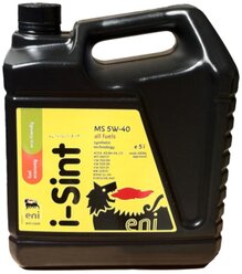 Синтетическое моторное масло Eni/Agip i-Sint MS 5W-40, 5 л