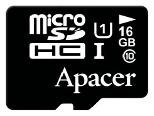 Apacer Карта памяти Apacer microSDHC Card Class 10 UHS-I U1