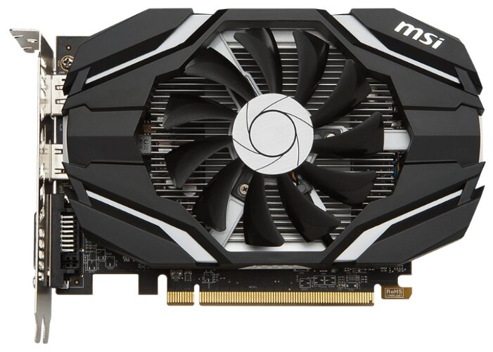 Видеокарта MSI Radeon RX 460 1210Mhz PCI-E 3.0 2048Mb 7000Mhz 128 bit DVI HDMI HDCP