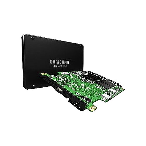 960gb ssd sas read intensive 12gbps 512e 2 5in w 3 5in hyb carr ag 1 dwpd cuskit 14 15g Твердотельный накопитель Samsung 3.84 ТБ MZILS3T8HCJM