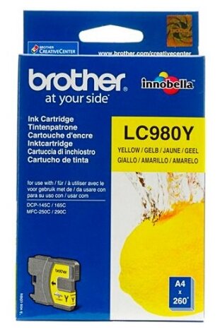 Картридж для принтеров Brother Lc1100/lc980y DCP -145c/165c/195с/375cw Mfc-250c/290c/dcp-6690cw Yell .