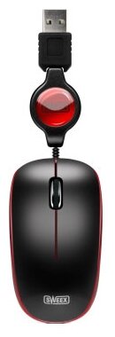 Компактная мышь Sweex MI103 Notebook Mouse Red USB