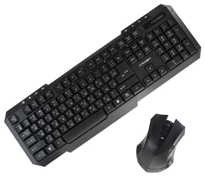 Клавиатура и мышь CROWN CMMK-953W Black USB