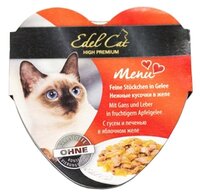 Корм для кошек Edel Cat Консервы с Гусем и Печенью в яблочном желе (0.085 кг) 1 шт. 0.085 кг 1