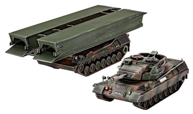 Revell 03307 Модель сборная Танк Leopard 1A5 & Bridgelayer Biber 1/72