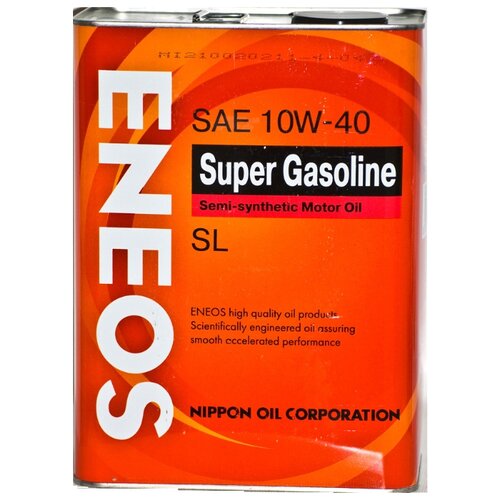 фото Моторное масло ENEOS Super Gasoline SL 10W-40 4 л