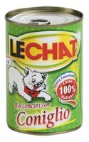 Корм для кошек LeChat Консервы Кусочки в соусе Кролик (0.4 кг) 1 шт. 0.4 кг 1