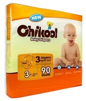 Chikool подгузники M (7-13 кг) 90 шт.