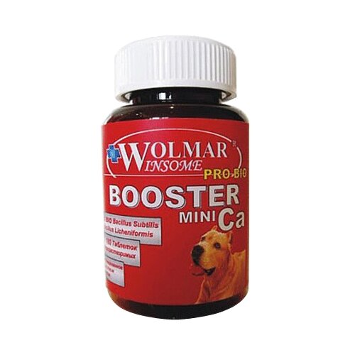 Пищевая добавка Wolmar Winsome Pro Bio Booster Ca Mini для мелких пород собак , 180 таб.