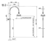 Душевая стойка Nicolazzi 5712WS.BZ30