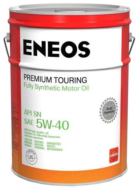 ENEOS Масло Моторное 5w40 Eneos 20л Синтетика Premium Touring Sn