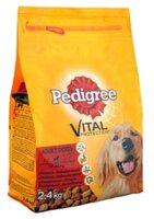 Корм для собак Pedigree Для взрослых собак с говядиной и птицей (2.4 кг)