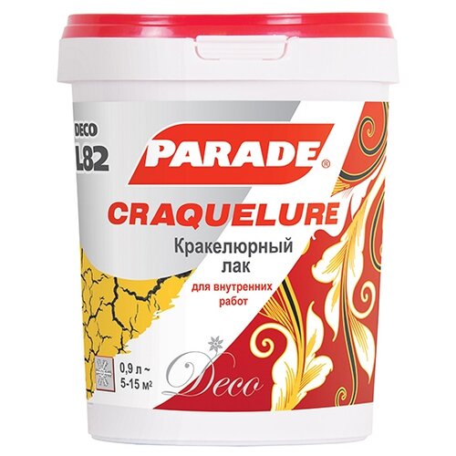 Parade L82 Craquelure бесцветный, 0.9 кг, 0.9 л