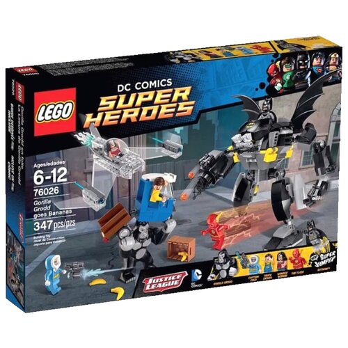LEGO DC Super Heroes 76026 Свирепость Гориллы Гродда, 347 дет. конструктор lego dc super heroes 76034 погоня на бэткатере в порту 264 дет
