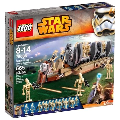 LEGO Star Wars 75086 Перевозчик боевых дроидов, 565 дет. lego star wars 75136 спасательная капсула дроидов 197 дет