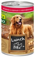 Корм для собак Vita PRO (0.4 кг) 6 шт. Мясные рецепты Lunch для собак, ягненок и курица с картофелем