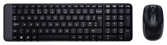 Logitech Клавиатура и мышь Logitech Wireless Combo MK220 Black USB