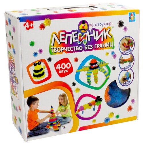 1toy Лепейник конструктор 364дет,36 аксесс