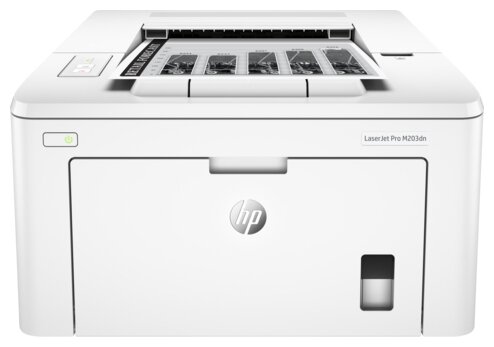 Принтер HP LaserJet Pro M203dn лазерный, цвет: белый [g3q46a] - фото №8