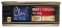 Корм для собак CLAN De File Говядина для собак (0.1 кг) 1 шт.