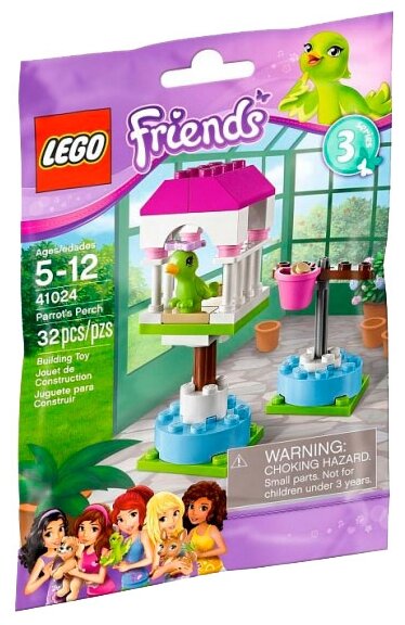 Конструктор LEGO Friends 41024 Домик попугая, 32 дет.