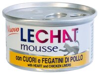 Корм для кошек LeChat Mousse с Сердцем и Куриной печенью (0.085 кг) 24 шт. 0.085 кг 24