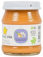 Пюре Organic Star морковь картофель цветная капуста (с 6 месяцев) 100 г, 3 шт.