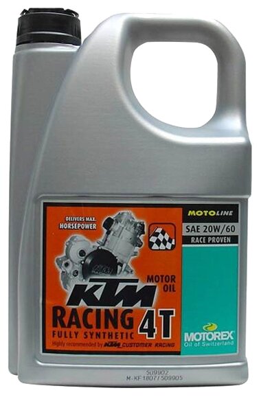 Моторное масло Motorex KTM Racing 4T 20W-60 - 4л.
