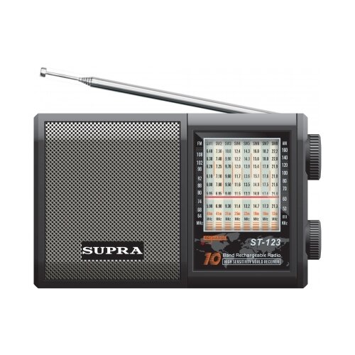 Радиоприемник SUPRA ST-123 black 242700₽