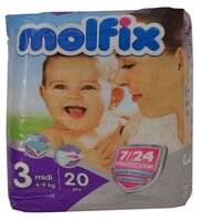 Molfix подгузники 7/24 (4-9 кг) 20 шт.