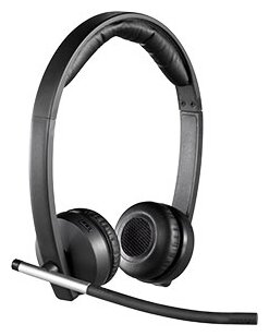 Беспроводная компьютерная гарнитура Logitech VC Wireless Headset Dual H820e, черный