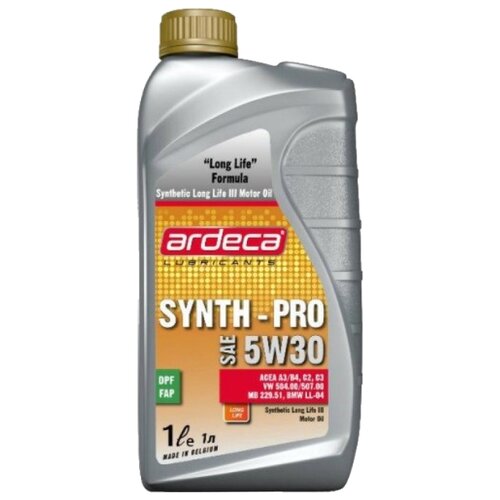 Синтетическое моторное масло Ardeca SYNTH PRO 5W30, 1 л