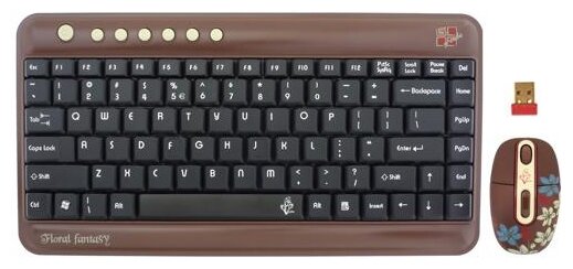 G-CUBE Клавиатура и мышь G-CUBE GRKFF-510F Brown USB