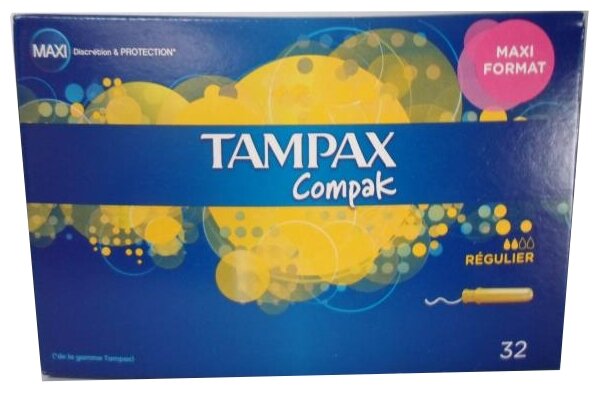 Важная информация о товаре TAMPAX тампоны Compak Regular, 2 капли: описание...