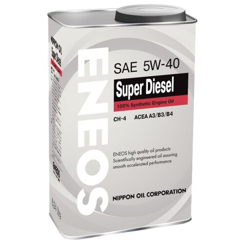 фото Синтетическое моторное масло eneos super diesel ch-4 5w-40, 0.94 л