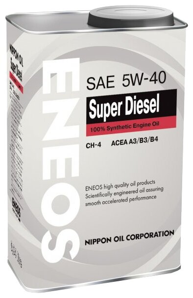 Синтетическое моторное масло ENEOS Super Diesel CH-4 5W-40
