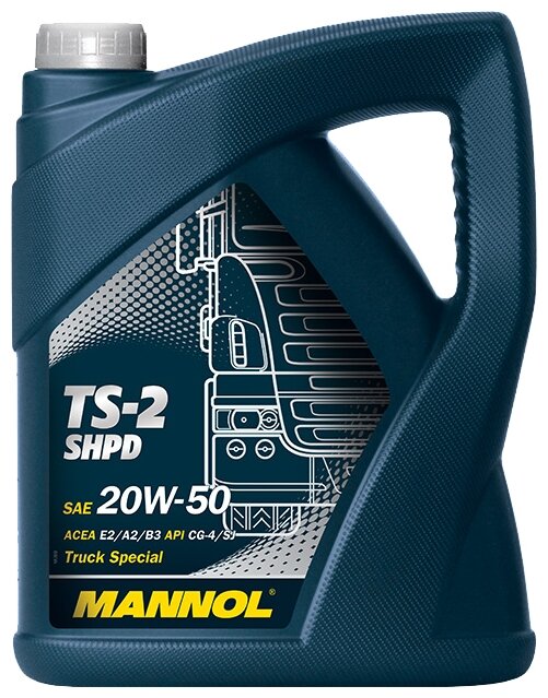 Минеральное моторное масло Mannol TS-2 SHPD 20W-50, 5 л